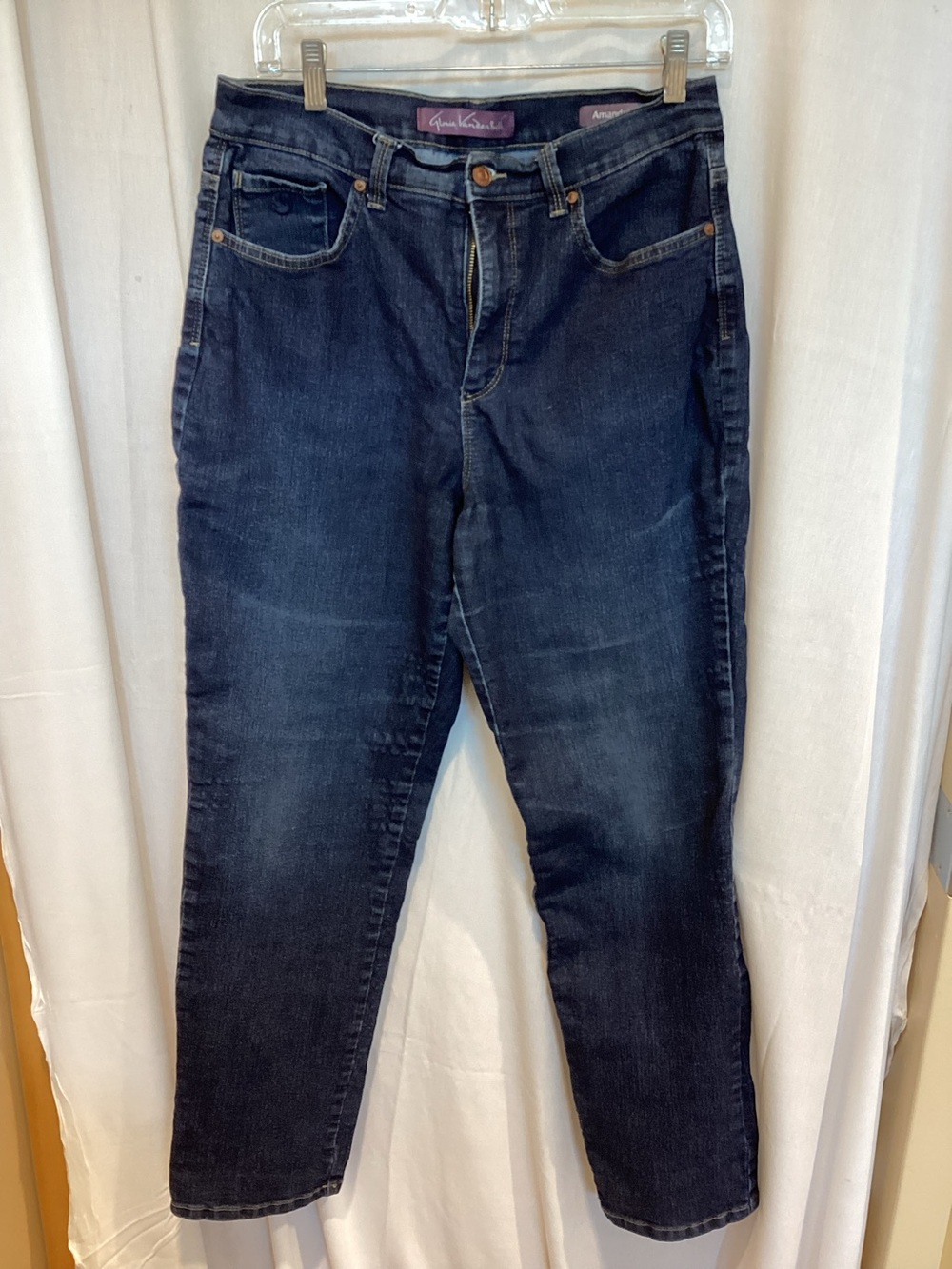 Gloria Vanderbilt Amanda Dark Blue Denim Jeans